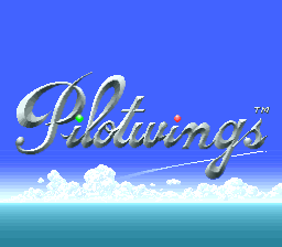 Pilotwings (Japan) Title Screen